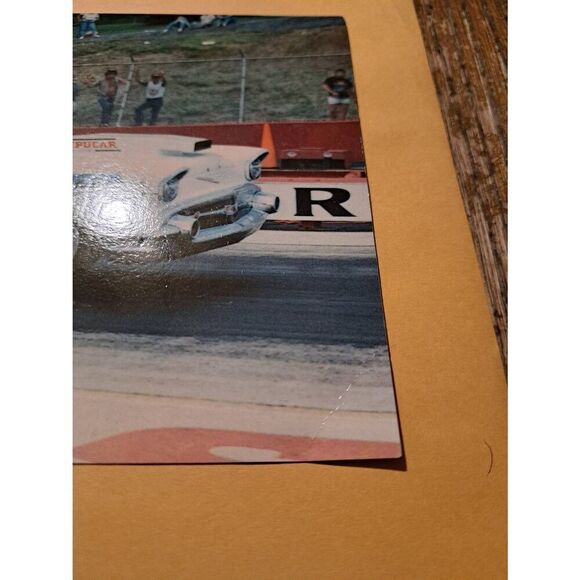 Jeff & Angie Littleton Mr. Shoebox 1957 Chevy Drag Car Postcard Vintage - Picture 3 of 5